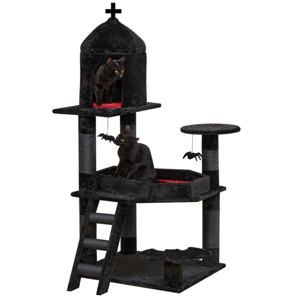 Manufacture Gothic Cat Tree with Coffin Bed 55