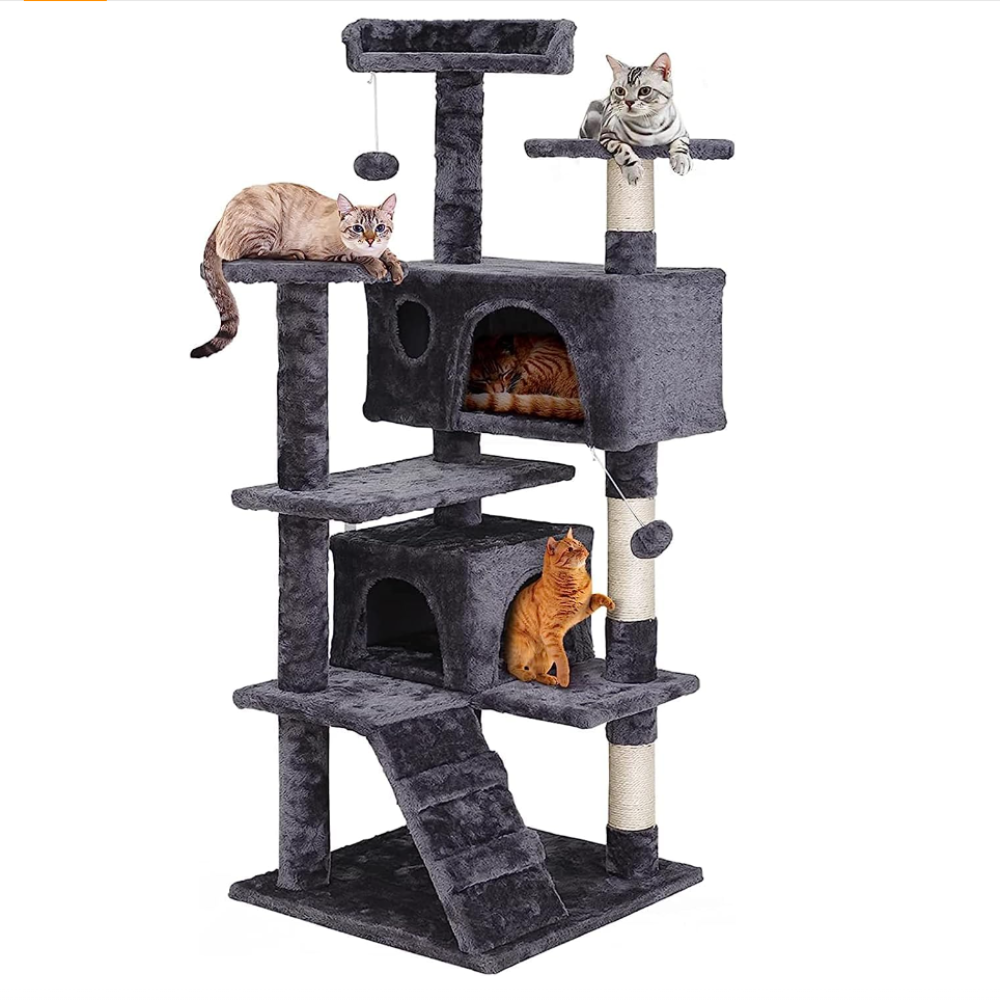 OEM 54in Cat Tree Tower Condo Furniture Scratch Post for Kittens Pet House Play